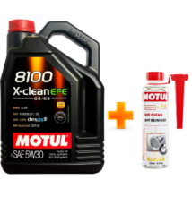 Motul 8100 X-Clean EFE 5w-30 5liter + Motul DPF Clean részecskeszűrő tisztító 300ml