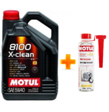 Motul 8100 X-Clean 5w-40 4liter+ MOTUL DPF CLEAN RÉSZECSKESZŰRŐ TISZTÍTÓ 300ML